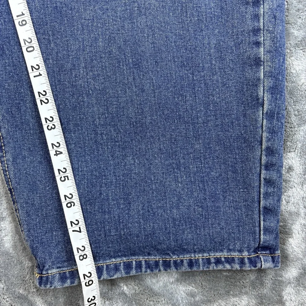 10NE Chaser Womens Jeans High Rise‎ Straight Leg Denim Blue Cotton Retro Large